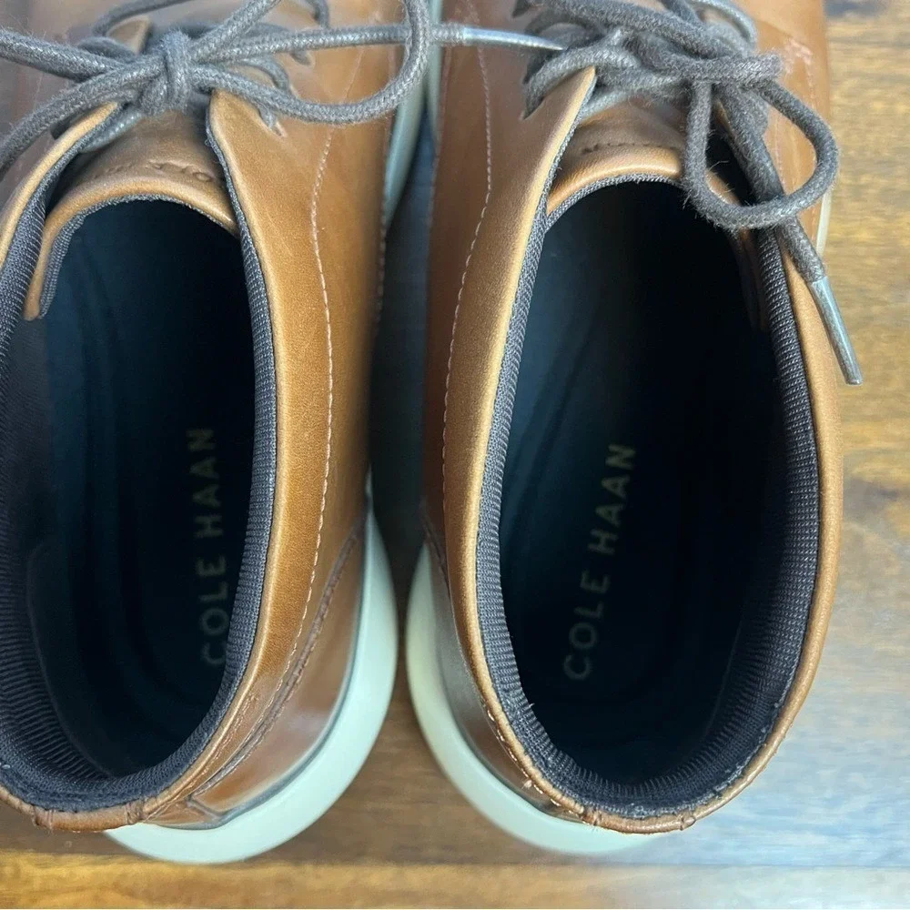 Cole Haan Men's Grand+ Chukka Boot British Tan Leather Sz 10